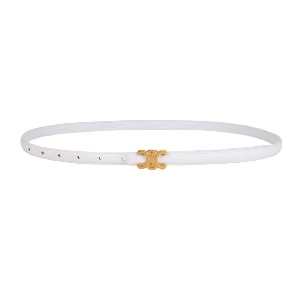 Women's Double C Smooth Buckle Belt
