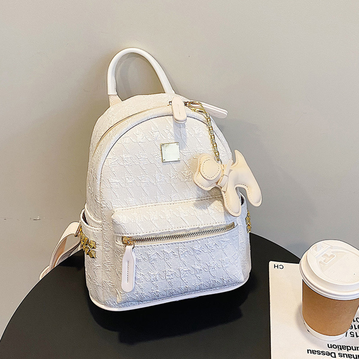 Fashion Niche Backpack Cute Pendant Commuter Backpack