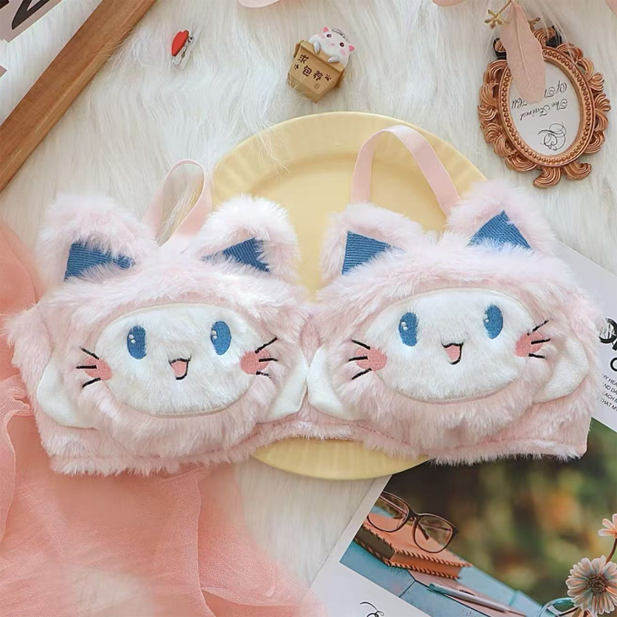 Girls Plush Underwear Rabbit Warm Set