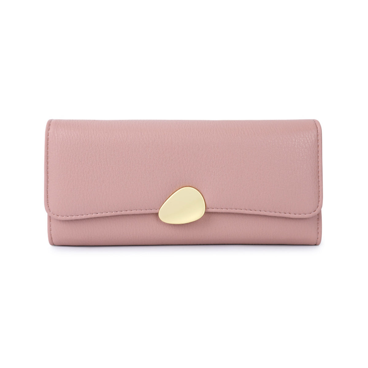Classic Lychee Pattern Tri-fold Wallet