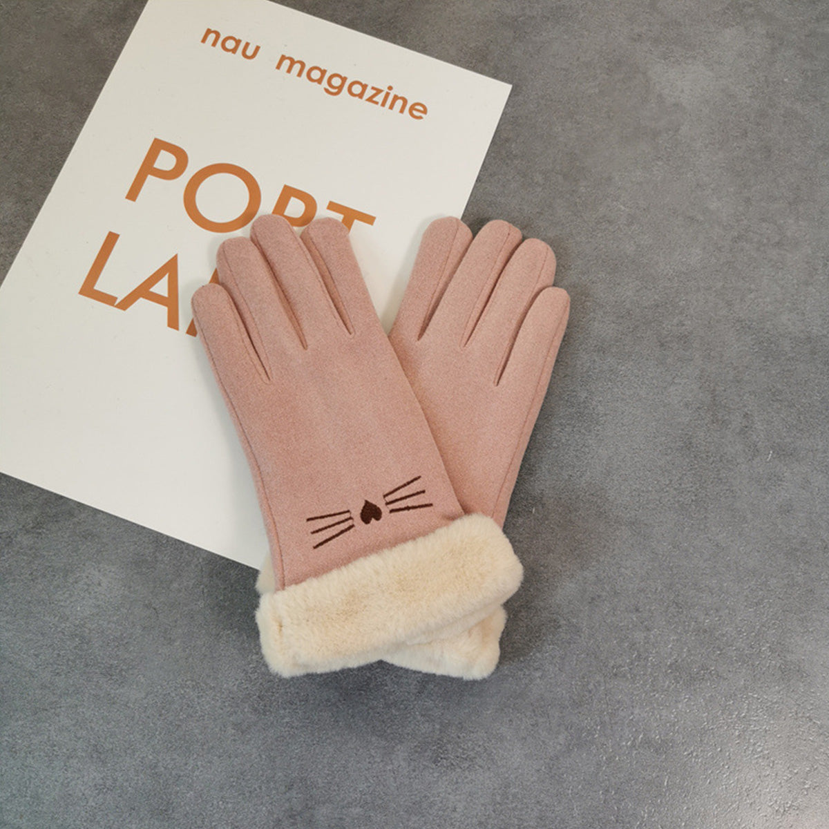 Women's Winter Velvet Gloves Warm Touch Screen Gloves