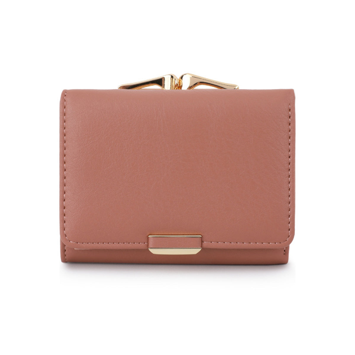 High-Grade Leather Creative Handmade Ladies Short Wallet
