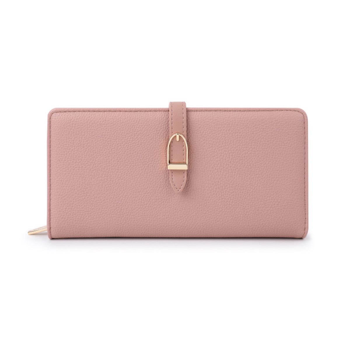 Dark Faux Cowhide Women Long Wallet
