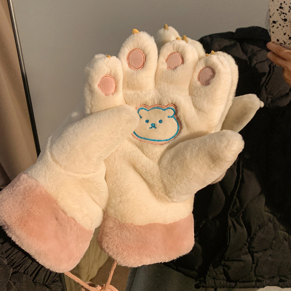 Thickened Cycling Plush Gloves