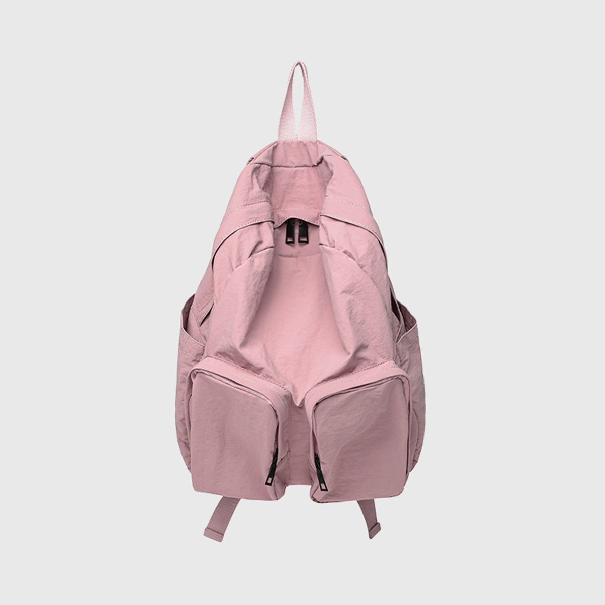Women's Light Backpack Solid Color Large Capacity School Bag