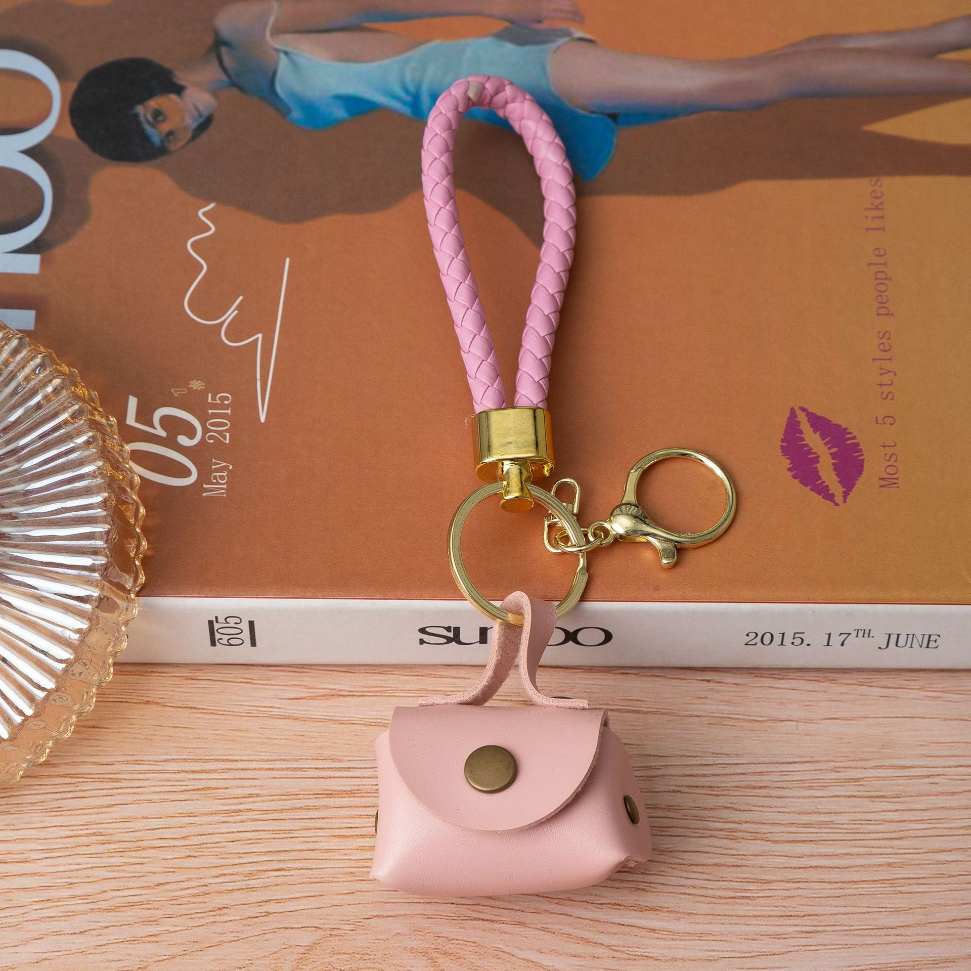 New Creative Zero Wallet Keychain Cute Girl Bag Pendant Car Keychain Backpack Hanger Small Gift