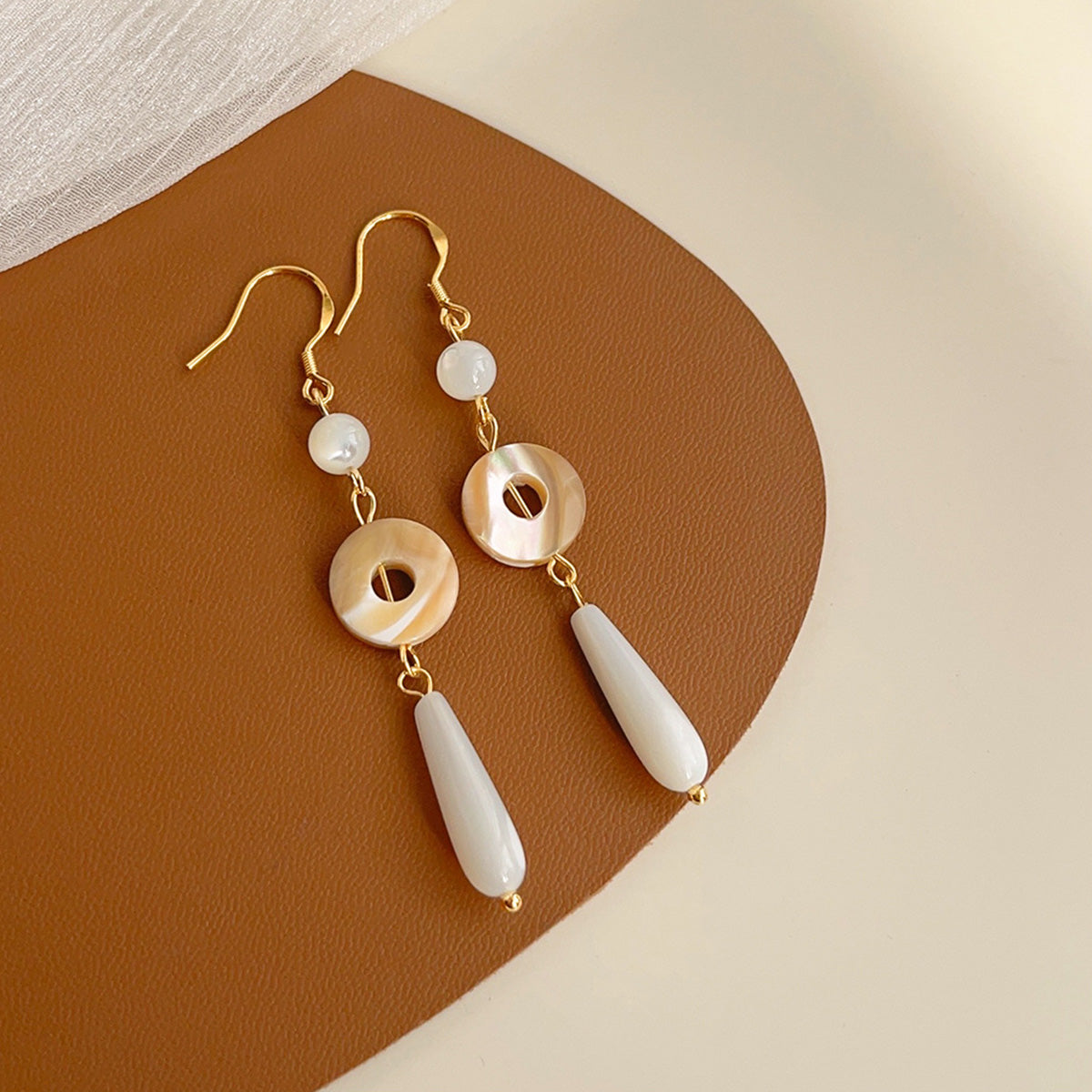 Natural Shell Tassel Earrings