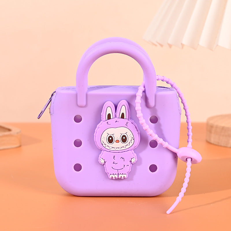 Cute cartoon silicone coin pocket coin purse
