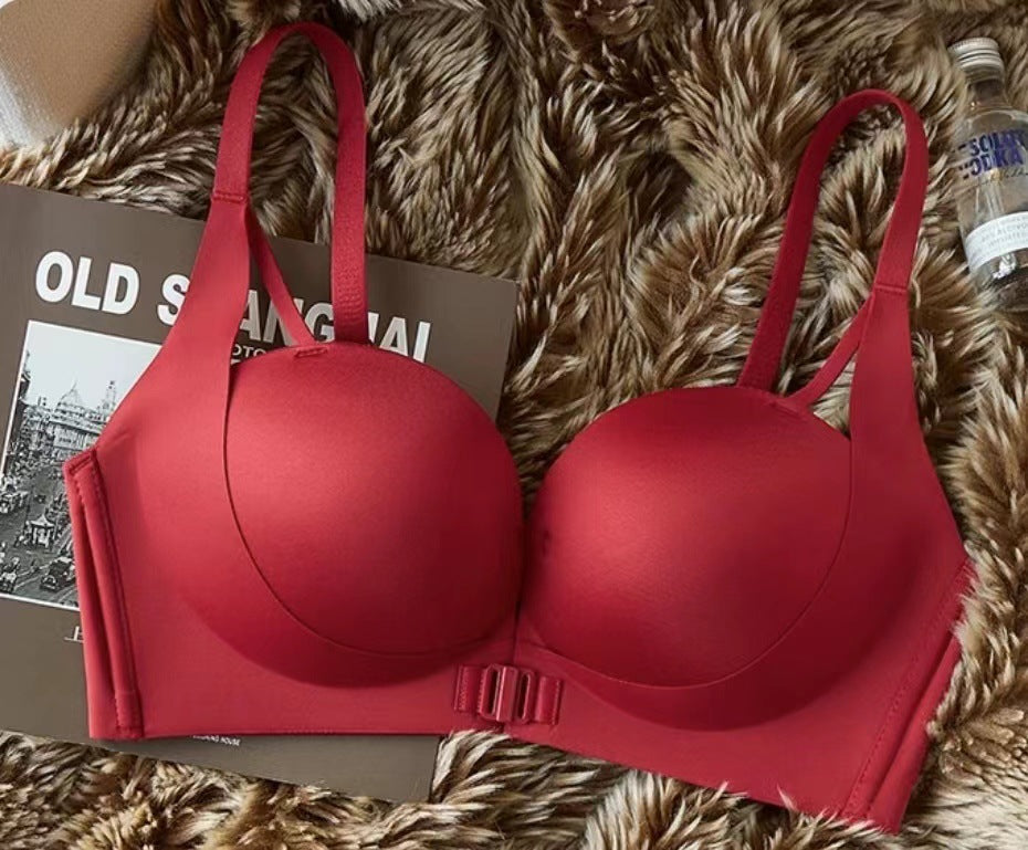 Women's Front-hook Bras with Push-up No Underwire