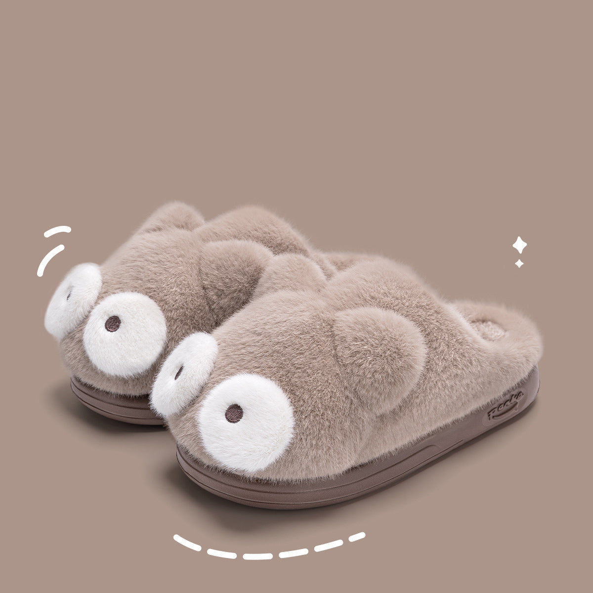 Fluffy Cotton Slippers for Women Warm Cotton Shoes
