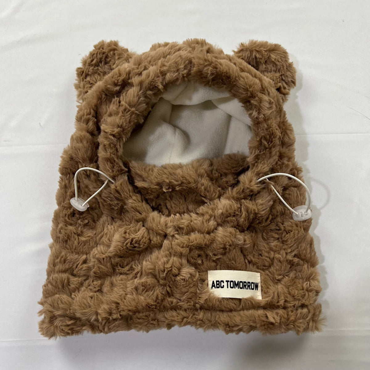 Winter Thick Plush Bear Hat and Mask