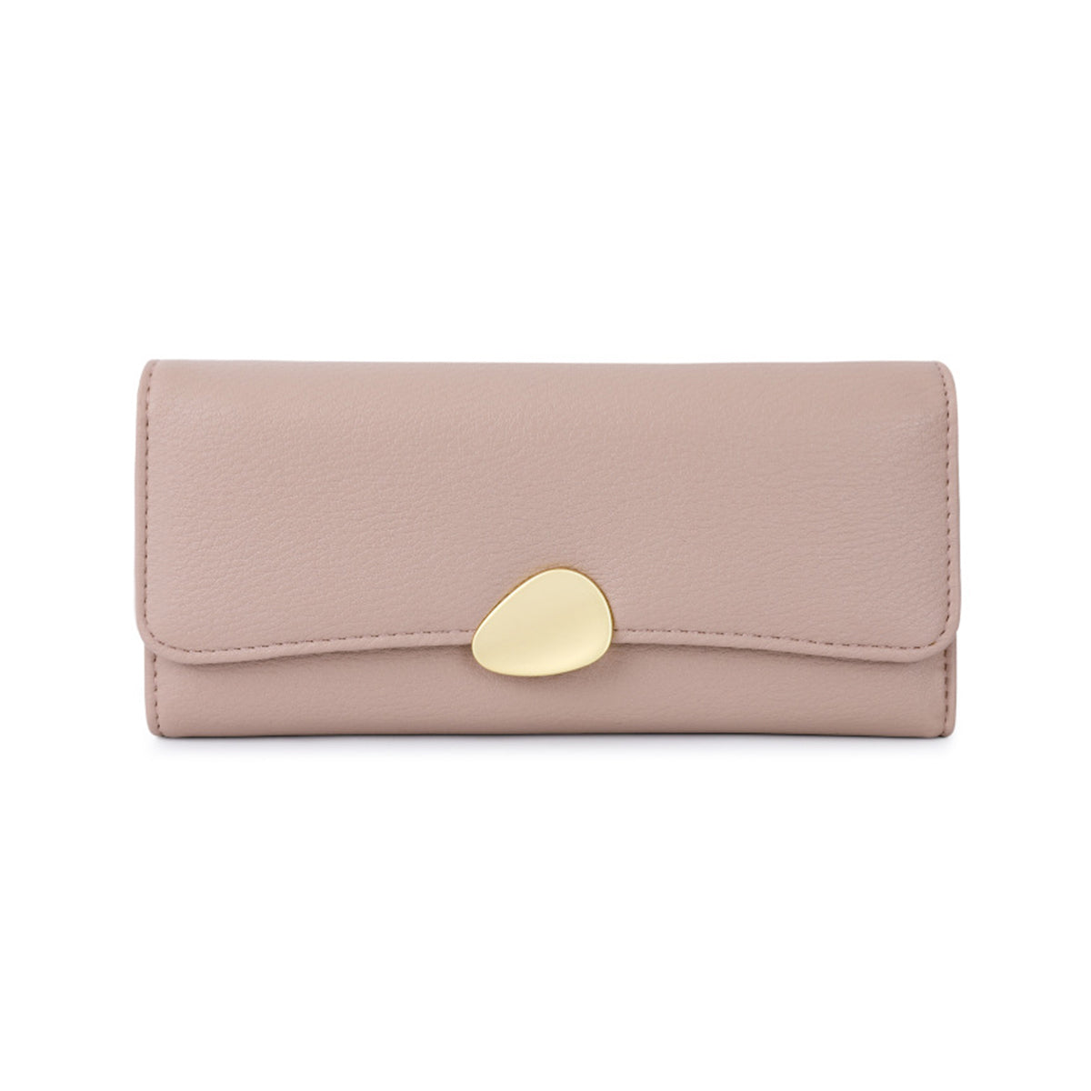 Classic Lychee Pattern Tri-fold Wallet