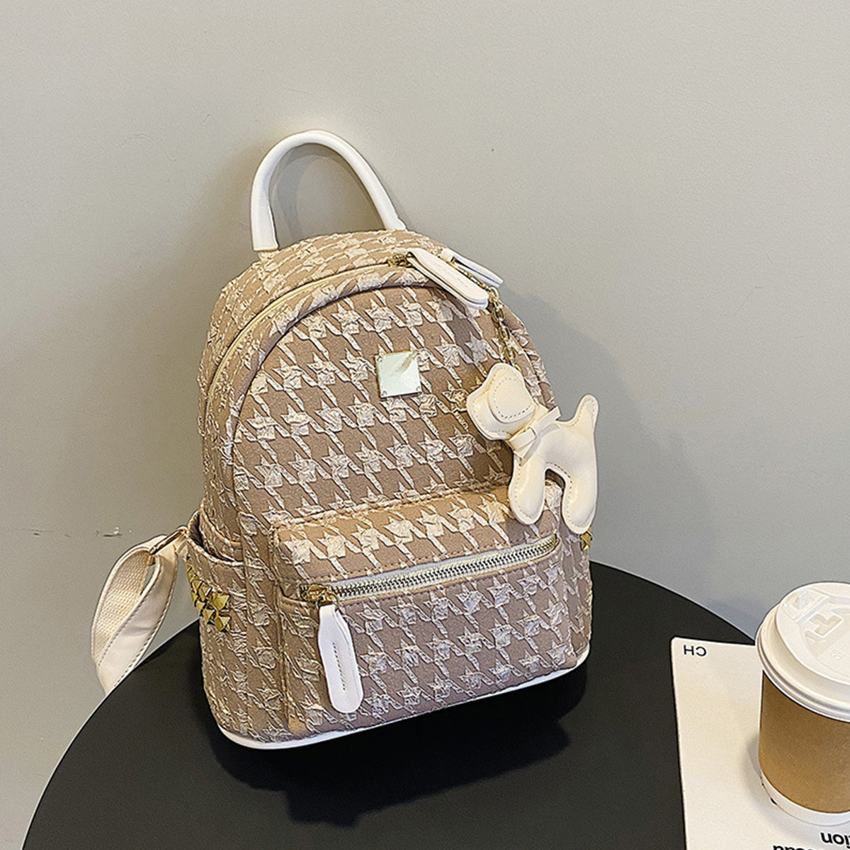 Fashion Niche Backpack Cute Pendant Commuter Backpack