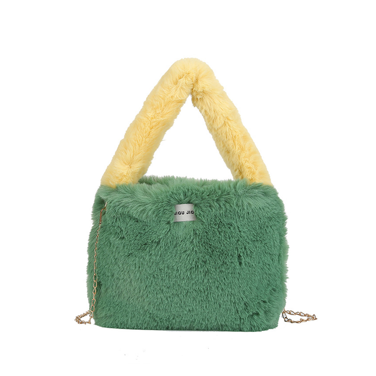 Autumn Winter Crossbody Plush Bucket Bag