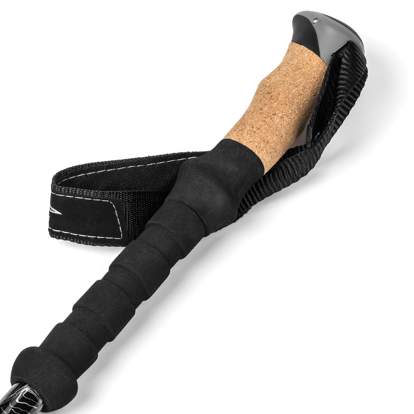 LAPOLAR Lightweight Aircraft-Grade Aluminum Alpenstocks with Extended Down Grip Plus Tip Kit
