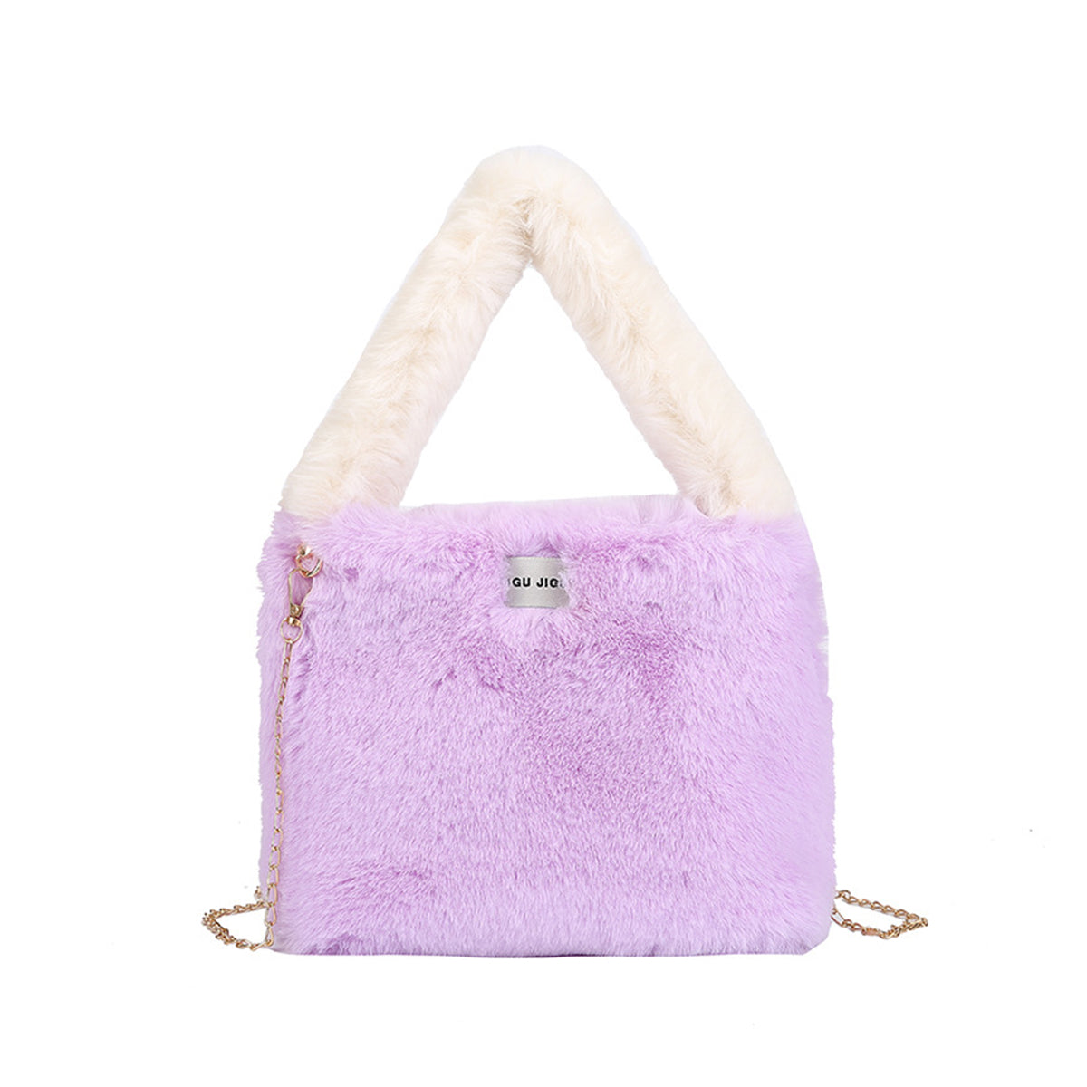 Autumn Winter Crossbody Plush Bucket Bag
