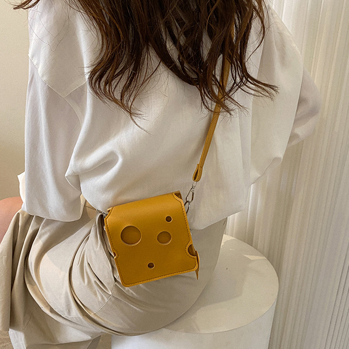 Women Cheese Bag Shoulder Crossbody Bag
