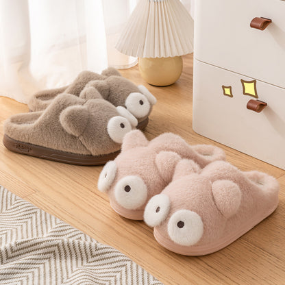 Fluffy Cotton Slippers for Women Warm Cotton Shoes