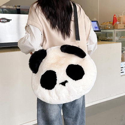Plush Panda Shoulder Bag Cute Crossbody Bag