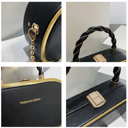 Chain Box Bag Candy Color Crossbody Commuter Bag