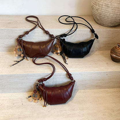 Casual Retro Bag Women 2025 Messenger Bag Commuter Croissant Bag
