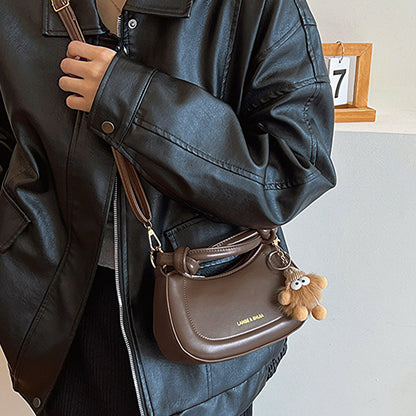 Ladies French Handbags Single Shoulder Saddle Bag