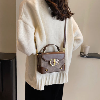 Retro Shoulder Messenger Bag Handbag Small Square Bag