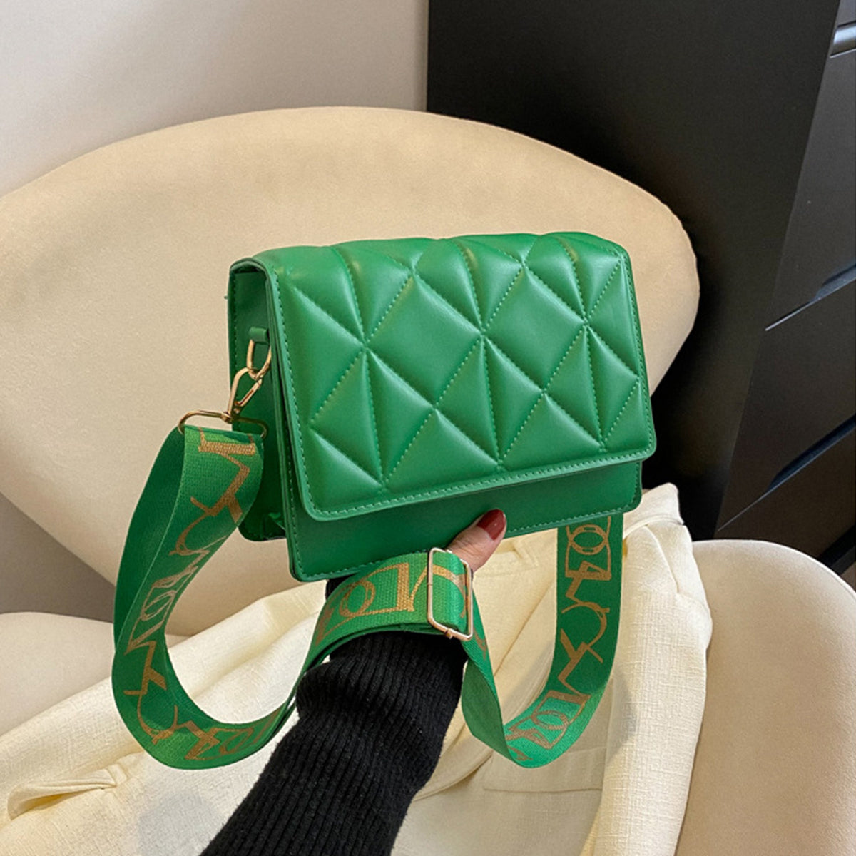 Solid Color Handbags Crossbody Small Square Bags