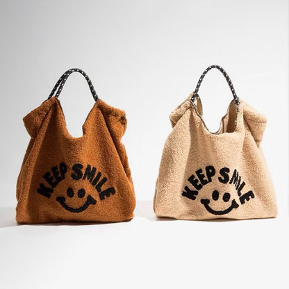 Japanese Cartoon Embroidered Tote Bag
