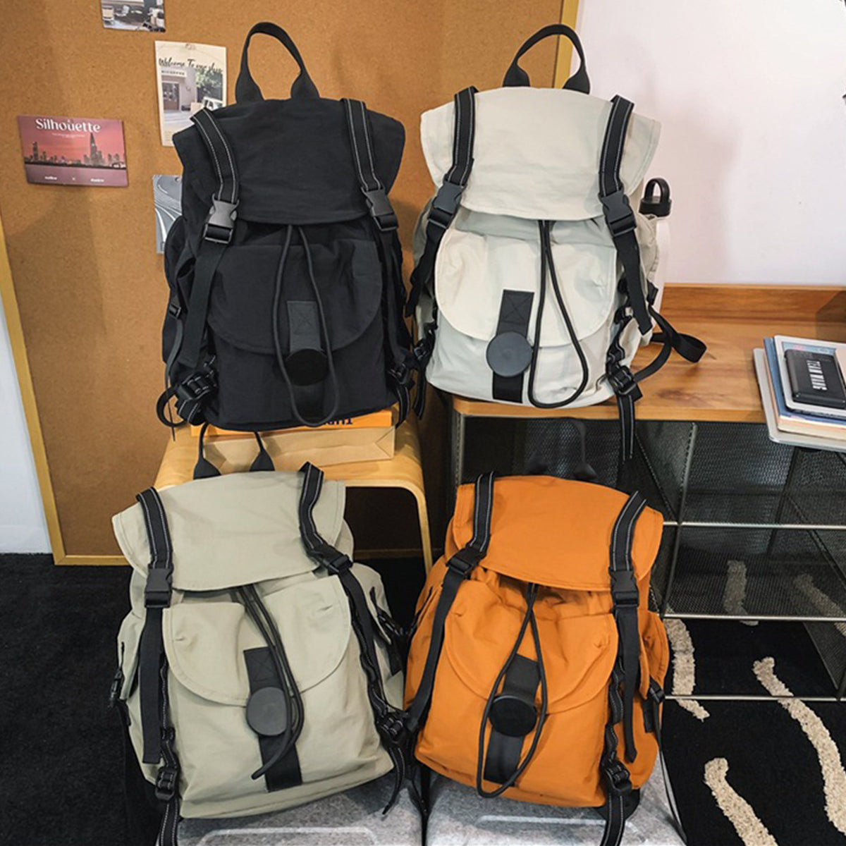 Men Casual Backpack Large Capacity for Camping