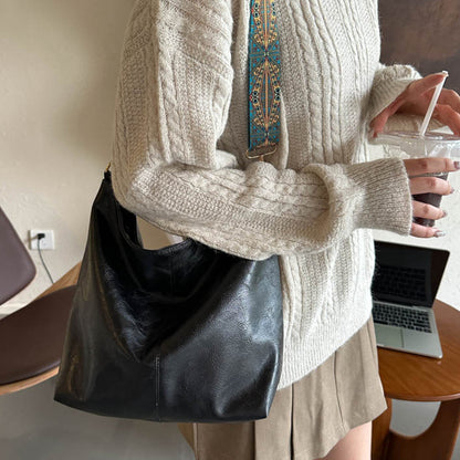 Single Shoulder Crossbody Large Capacity PU Bag
