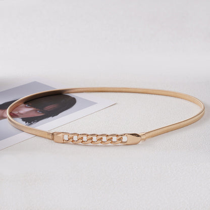 Women's Metal Spring Waist Chain