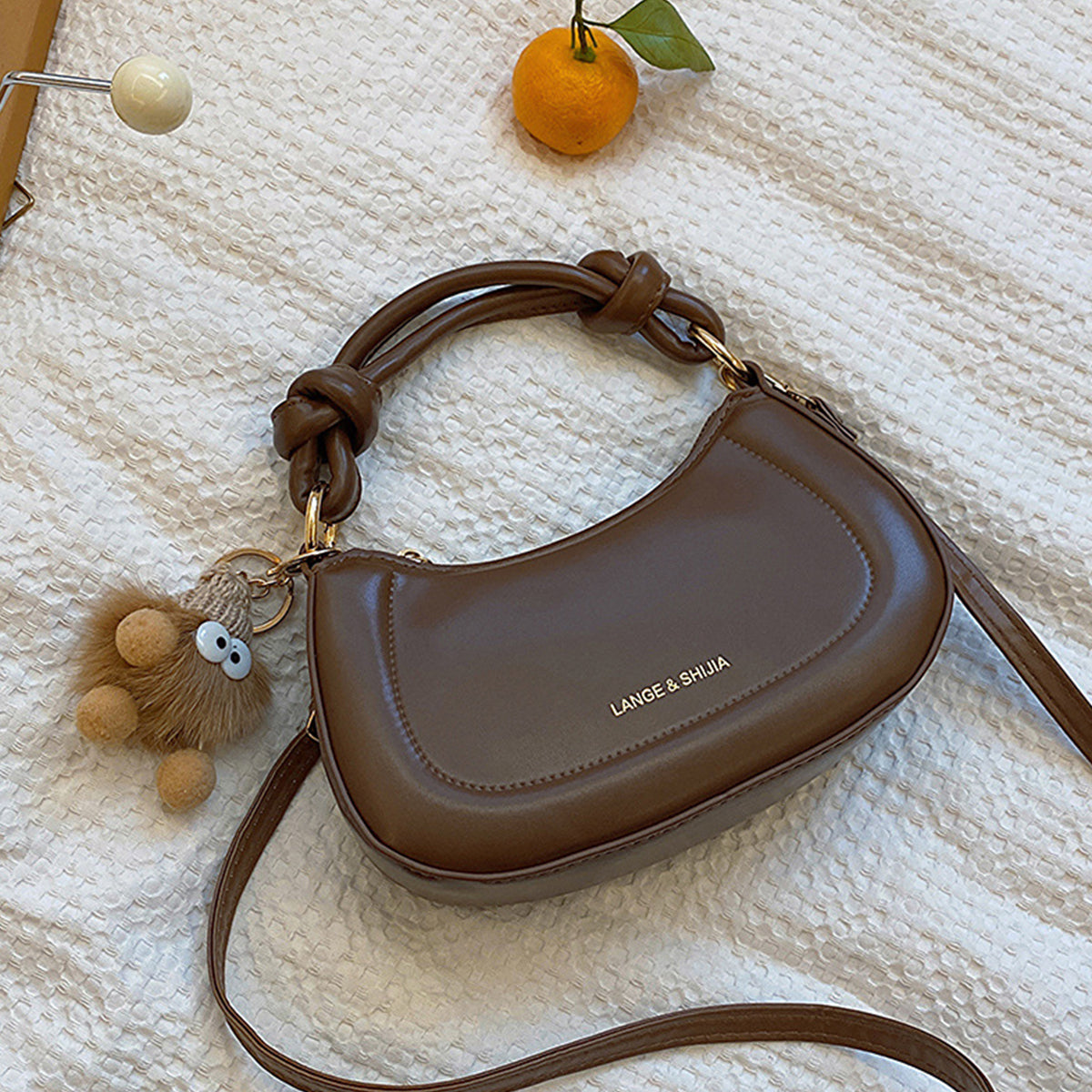 Ladies French Handbags Single Shoulder Saddle Bag
