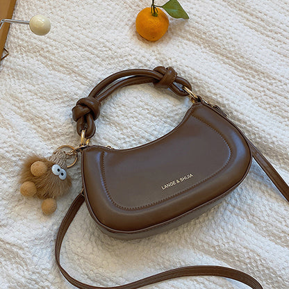 Ladies French Handbags Single Shoulder Saddle Bag