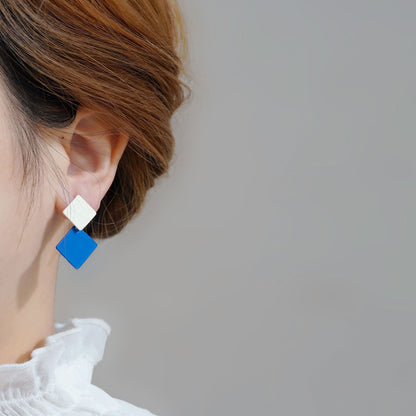 Klein Blue Earrings Special Design Earrings