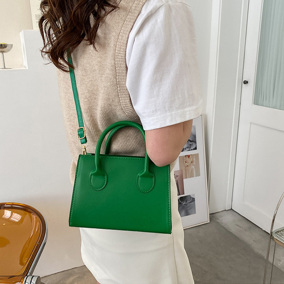 Retro Messenger Bag Casual Fashion Handbag Small Square Bag