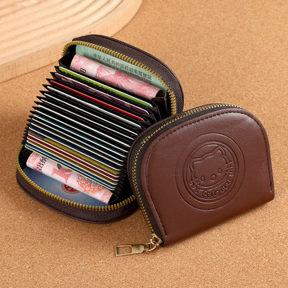 Cute Cat Bag Cartoon Zipper Clutch Bag
