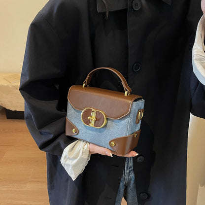 Retro Shoulder Messenger Bag Handbag Small Square Bag