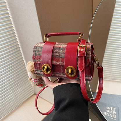 Red Berry Handbag for Women Shoulder Crossbody Small Bag