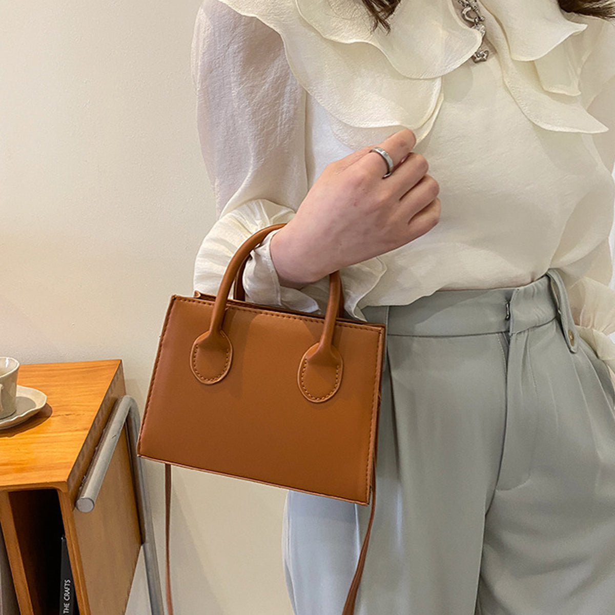 Retro Messenger Bag Casual Fashion Handbag Small Square Bag