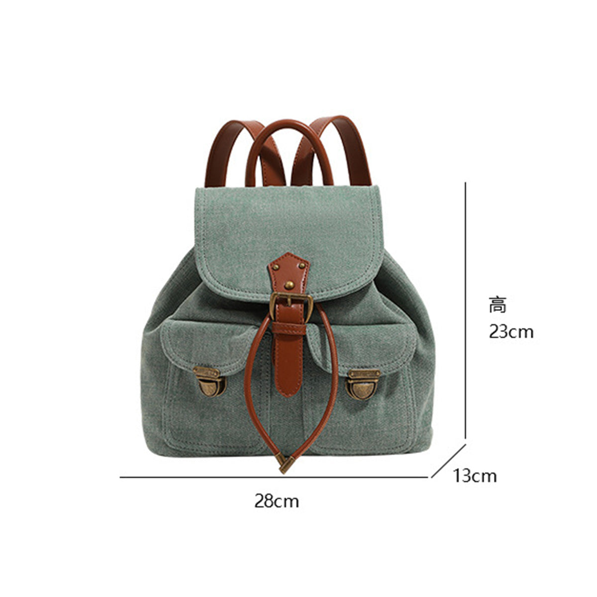 Washed Denim Commuter Backpack