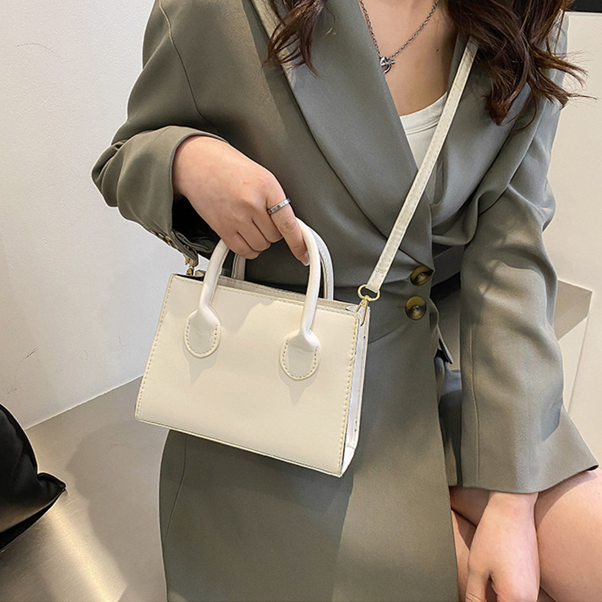 Retro Messenger Bag Casual Fashion Handbag Small Square Bag