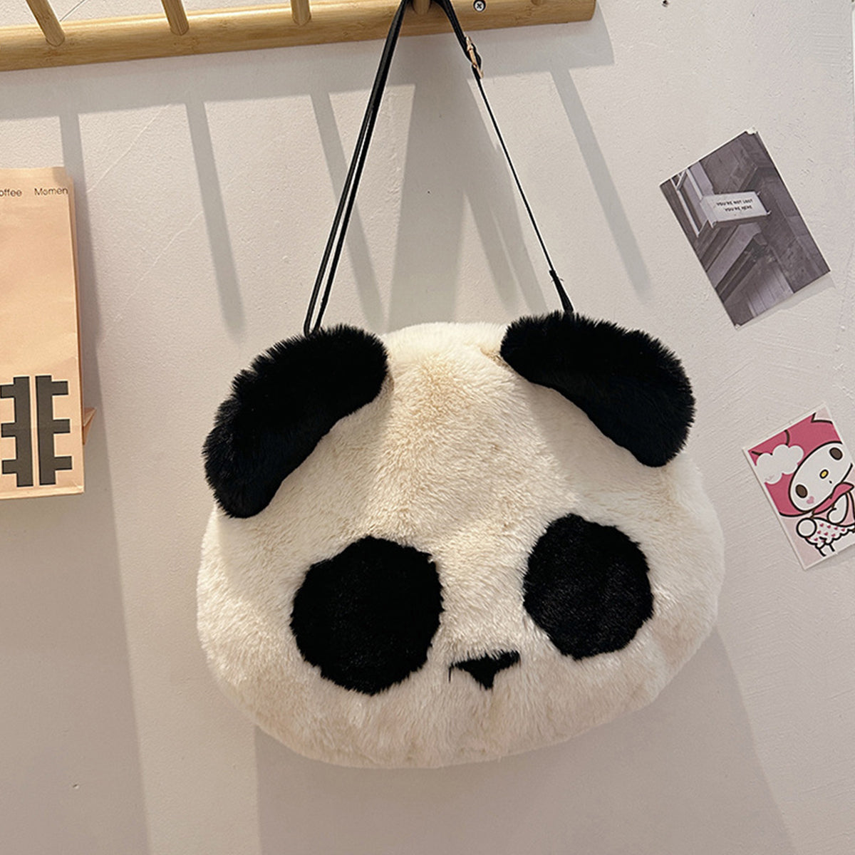 Plush Panda Shoulder Bag Cute Crossbody Bag