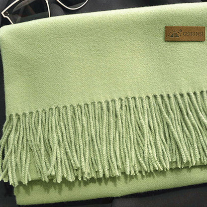 Solid Color Imitation Cashmere Scarf for Women Solid Color Scarf