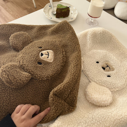 Cute Round-faced Bear Plush Shopping Bag