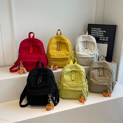 Winter Corduroy Small Backpack Women Casual Backpack