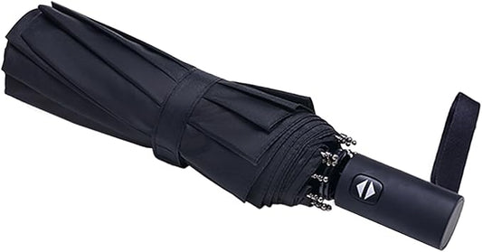LAPOLAR Brand Travel Essentials Umbrella Windproof Compact Collapsible Light, Automatic, Strong and Portable, Wind Resistant Folding Small Umbrella for Rain