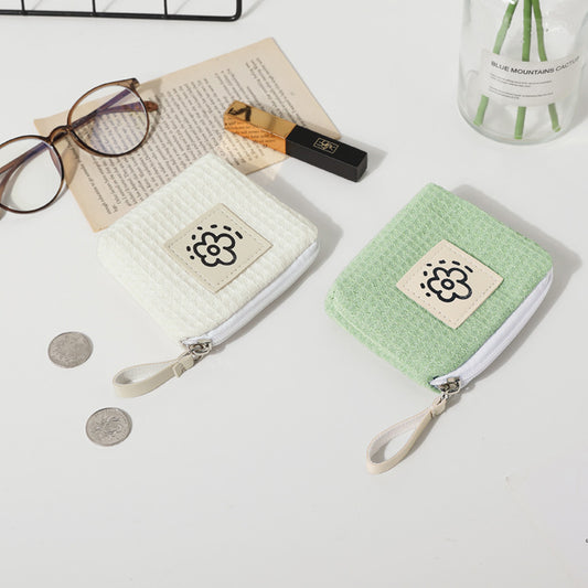 Cute Simple Fresh Flower Coin Purse