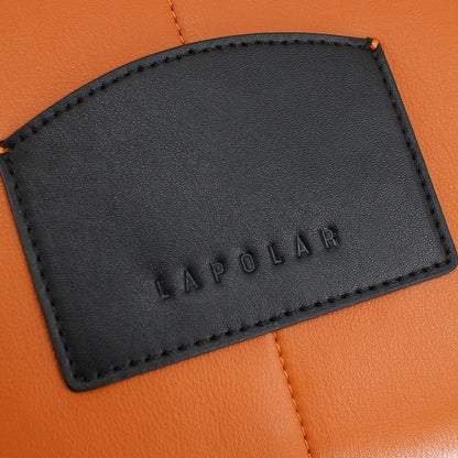 LAPOLAR Factory Price Brand 100% Quality Luxury Woman's Handbag Zipper Opening Metal Handbag Logo