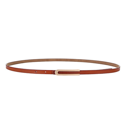 Small Leather Belt for Women's Dress